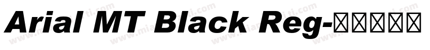 Arial MT Black Reg字体转换
